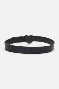 Dangerfield - Etched Heart Belt - black
