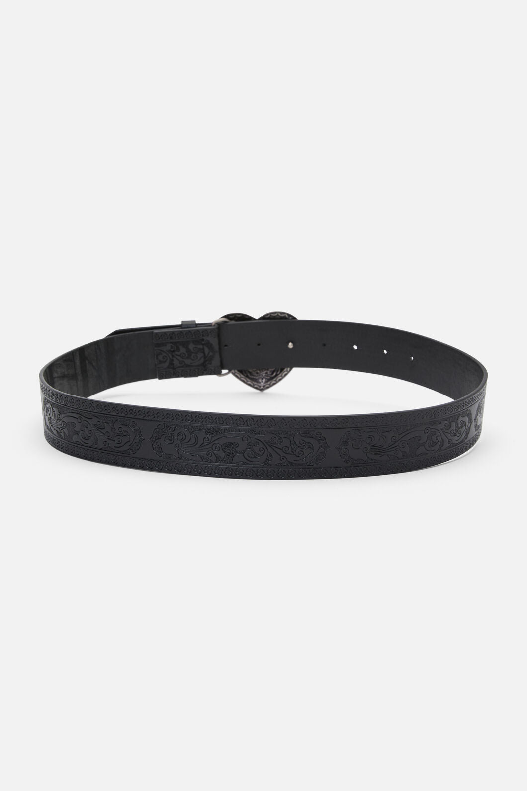 Dangerfield - Etched Heart Belt - black