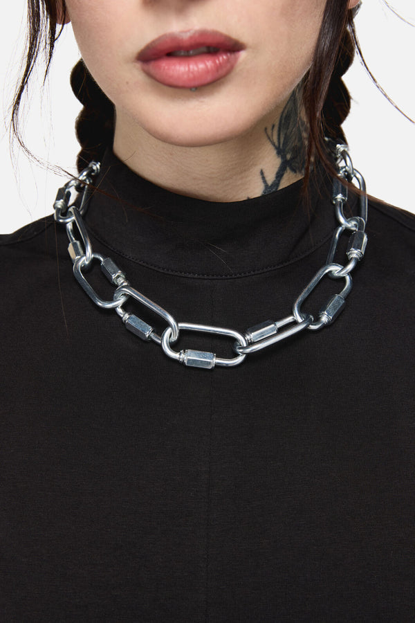 Dangerfield - Super Chunky Chain Choker - silver
