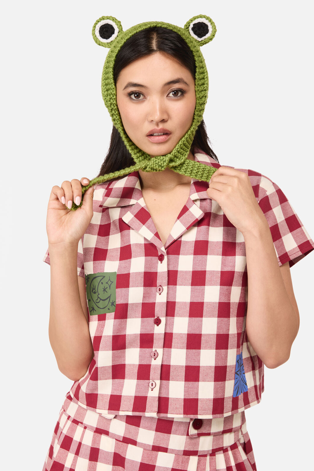 Dangerfield - Frog Knit Headband - green