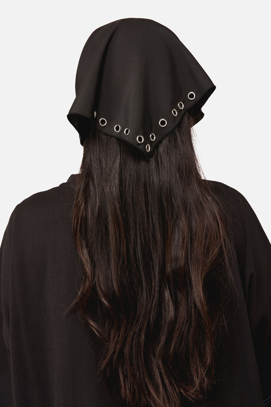 Dangerfield - Eyelet Head Scarf - black