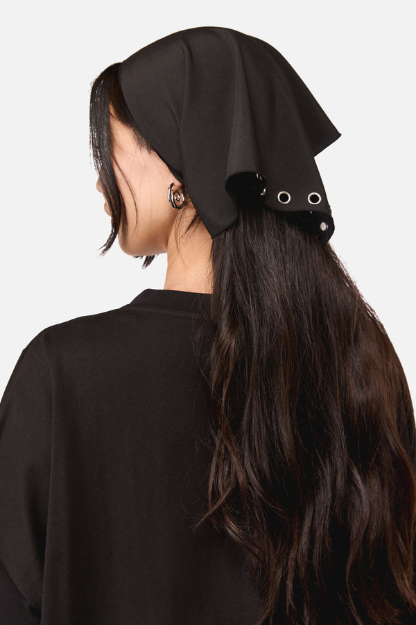 Dangerfield - Eyelet Head Scarf - black