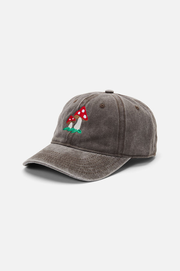 Dangerfield - Toadstool Washed Canvas Cap - chocolate