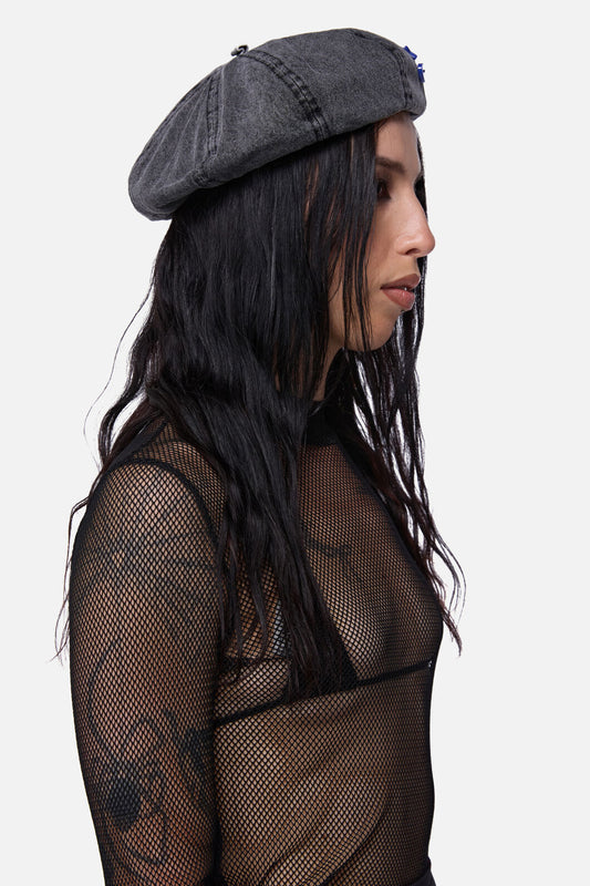 Dangerfield - Whirl Denim Beret - grey