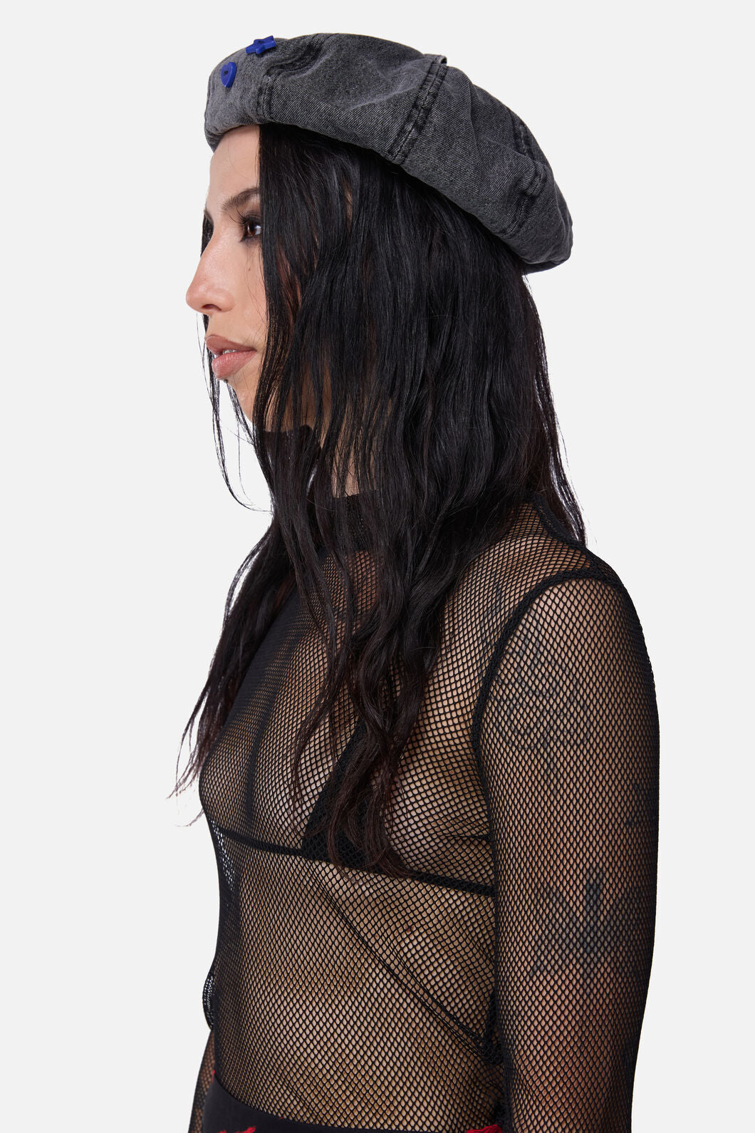 Dangerfield - Whirl Denim Beret - grey
