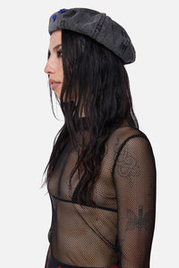 Dangerfield - Whirl Denim Beret - grey