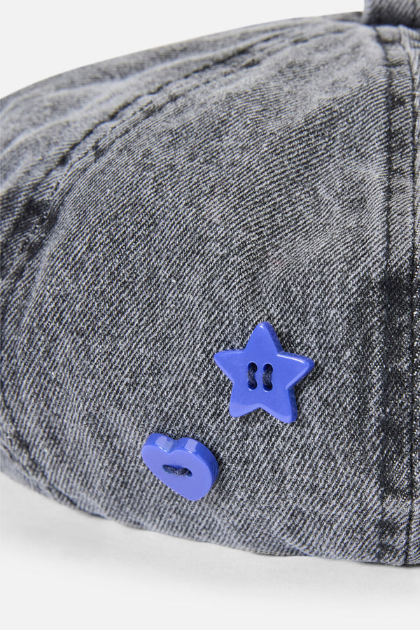 Dangerfield - Whirl Denim Beret - grey