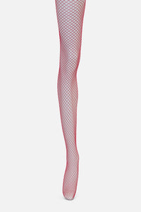 Dangerfield - Red Fishnet Tights - red