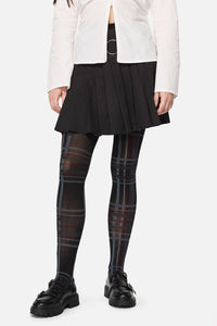 Dangerfield - Black Tartan Tights - black