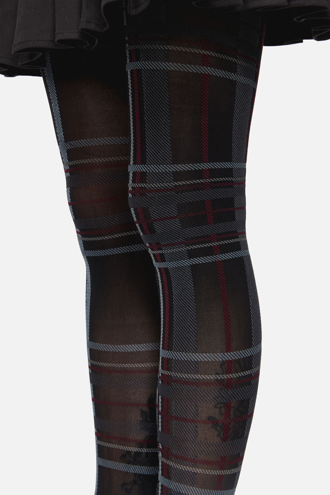 Dangerfield - Black Tartan Tights - black