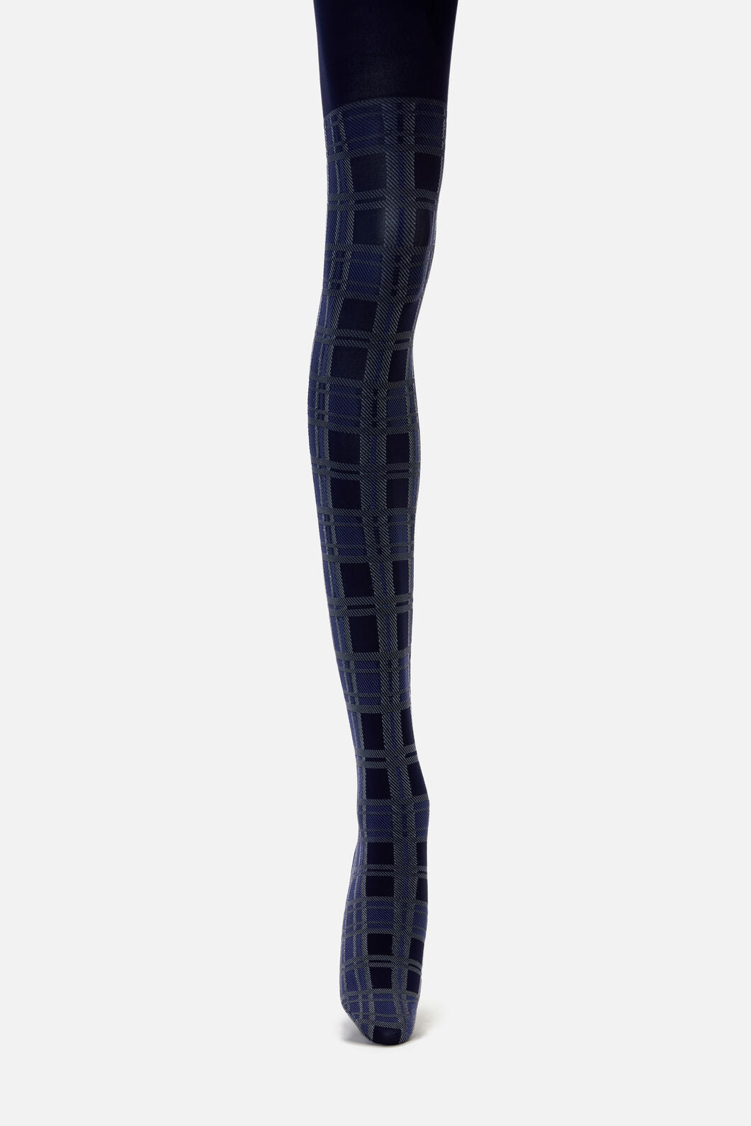 Dangerfield - Navy Tartan Tights - navy