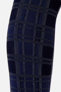Dangerfield - Navy Tartan Tights - navy