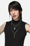 Dangerfield - Layered Necklace - silver
