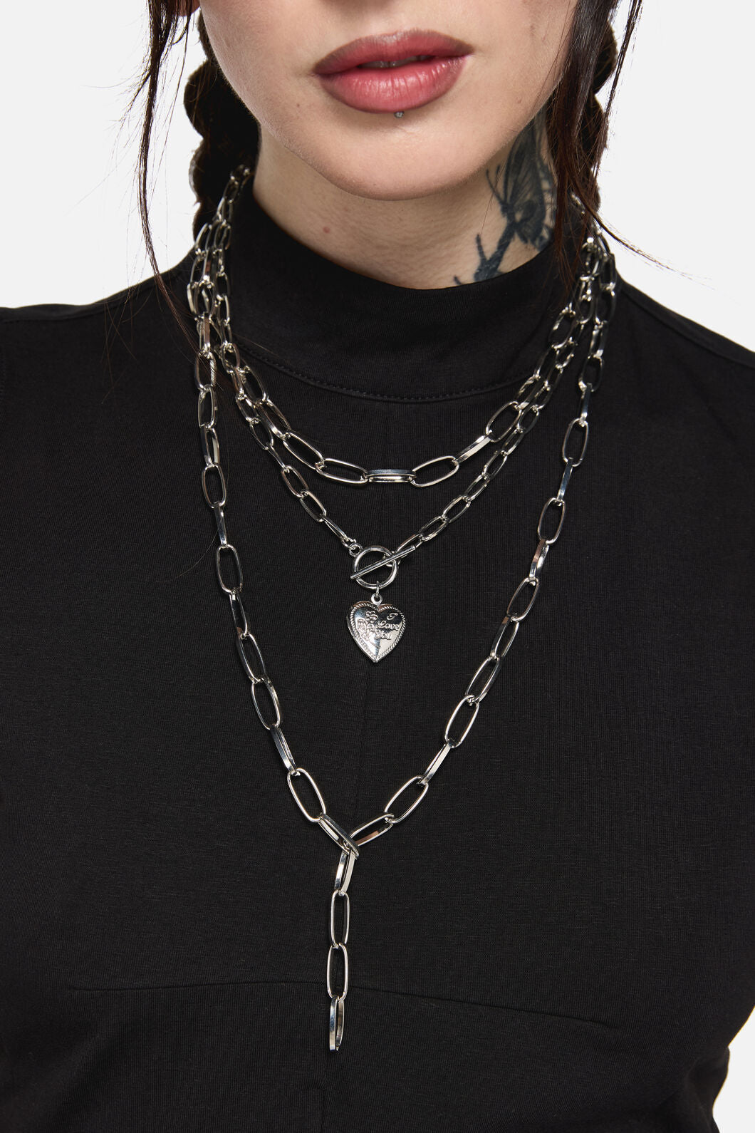 Dangerfield - Layered Necklace - silver