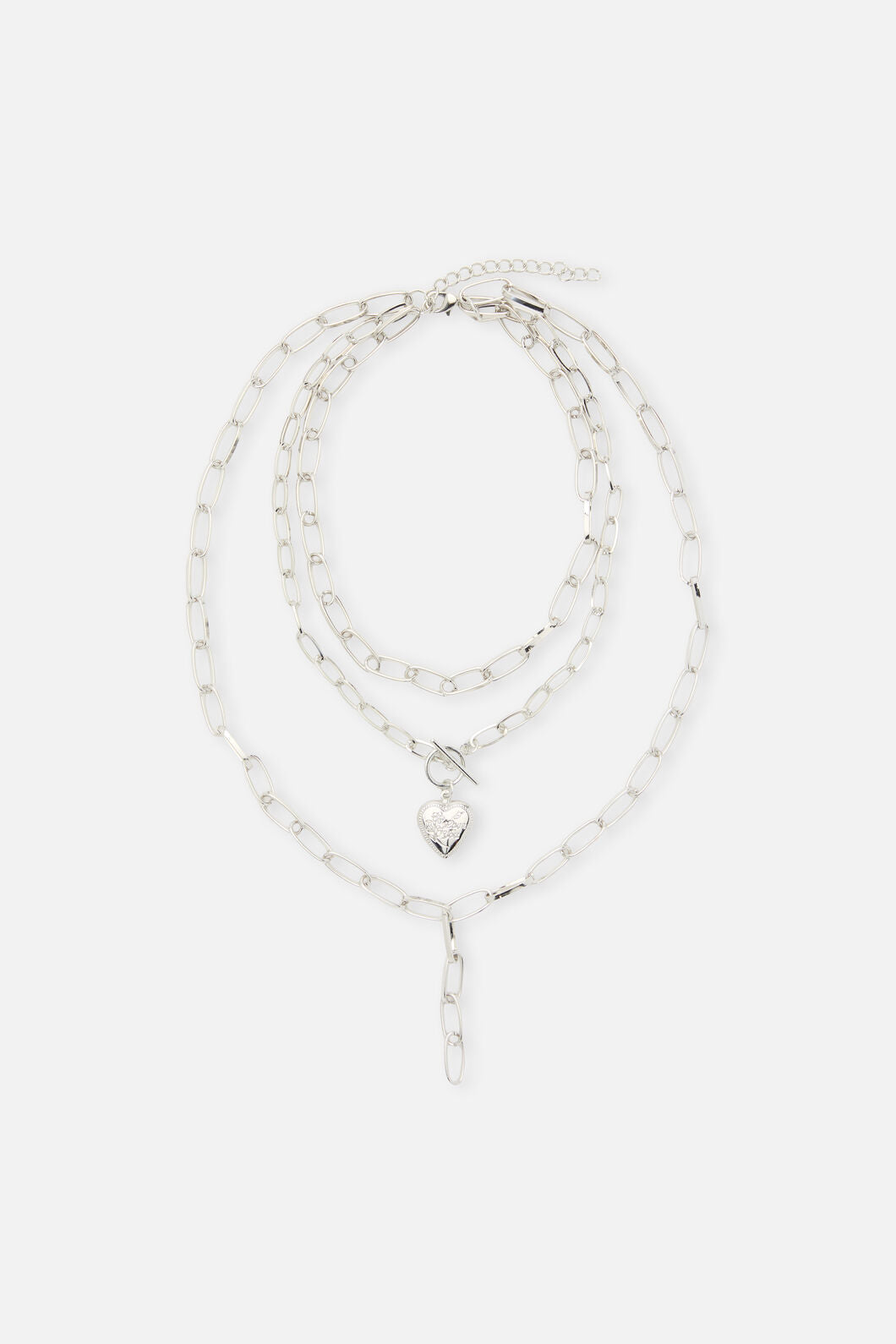 Dangerfield - Layered Necklace - silver