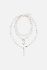 Dangerfield - Layered Necklace - silver