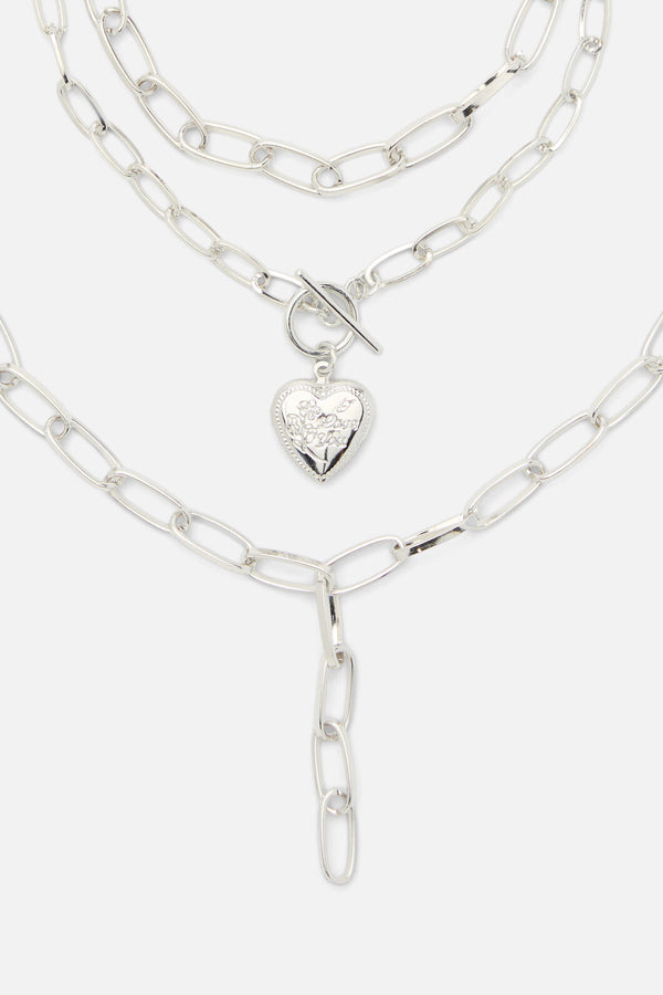 Dangerfield - Layered Necklace - silver