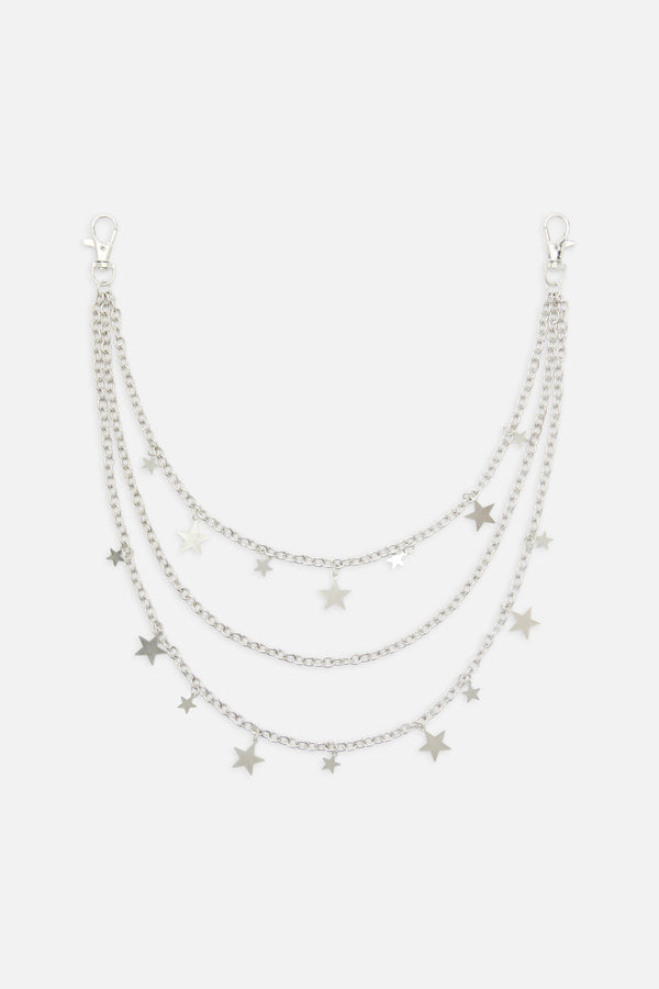 Dangerfield - Stars Triple Jean Chain - silver