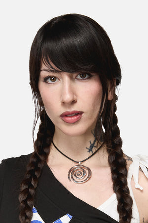 Dangerfield - Statement Whirl Necklace - silver