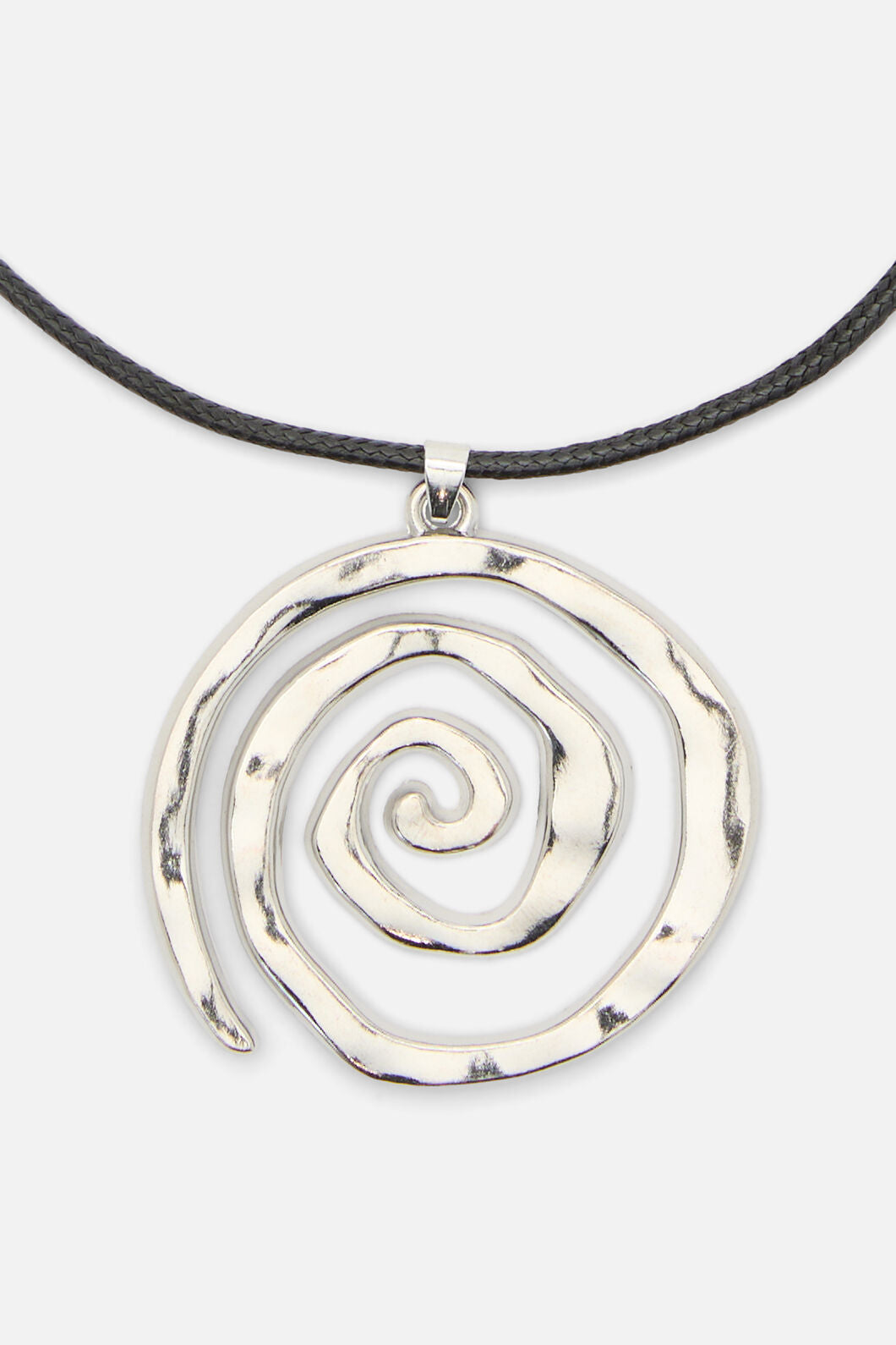 Dangerfield - Statement Whirl Necklace - silver