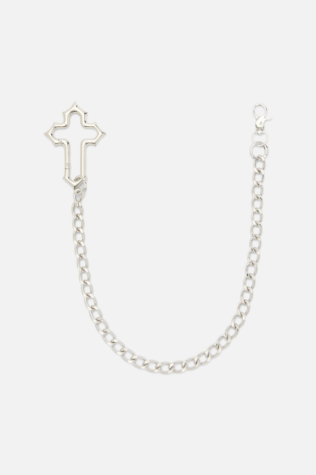 Dangerfield - Cross Clip Jean Chain - silver