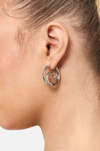 Dangerfield - Silver Whirl Earrings - silver