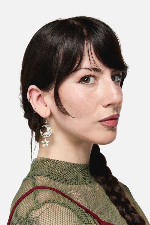 Dangerfield - Stars & Moon Earrings - silver