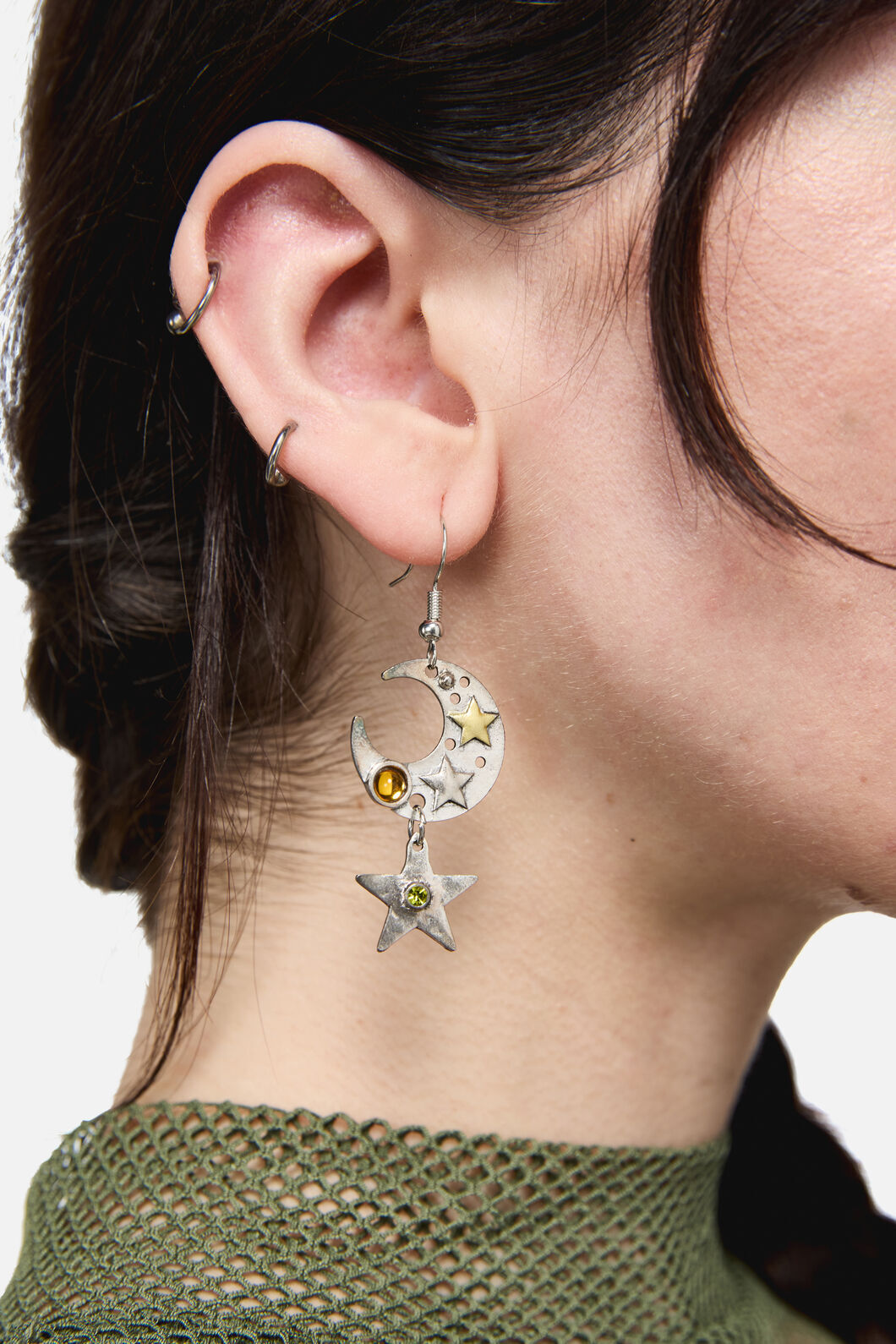 Dangerfield - Stars & Moon Earrings - silver