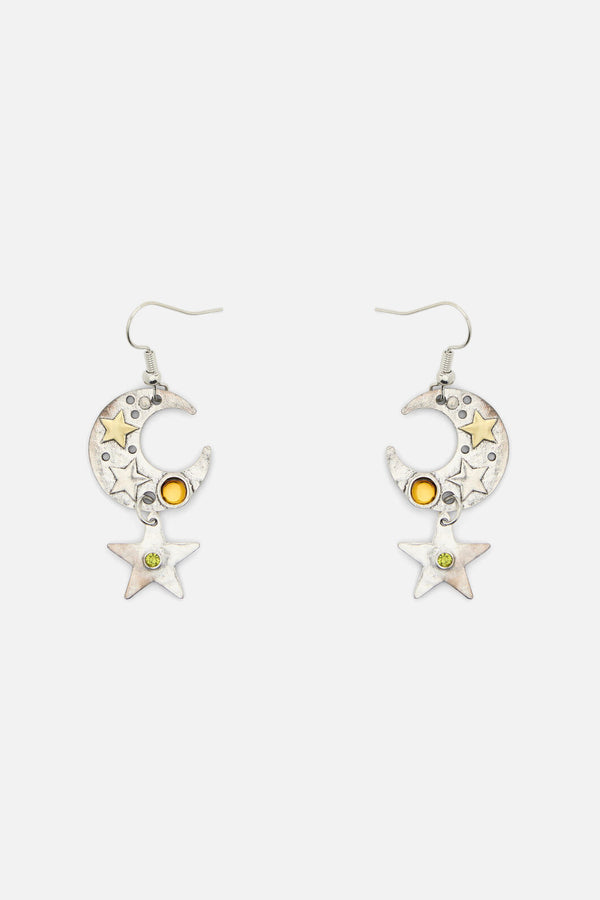 Dangerfield - Stars & Moon Earrings - silver