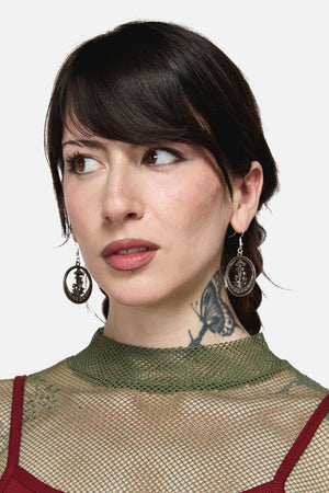 Dangerfield - Forest Toadstool Earrings - silver