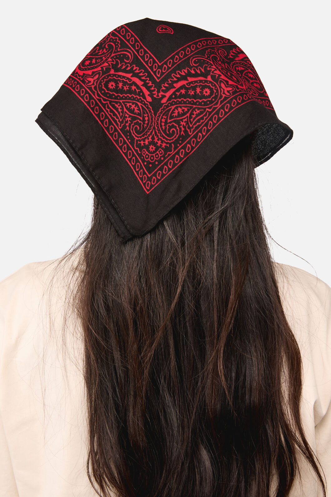 Dangerfield - Border Cotton Bandana - black-red
