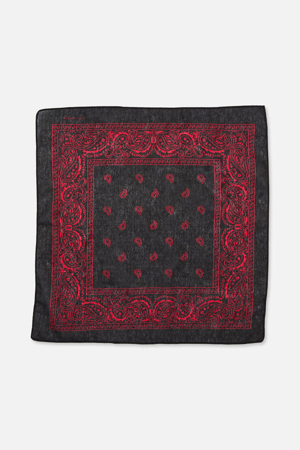 Dangerfield - Border Cotton Bandana - black-red