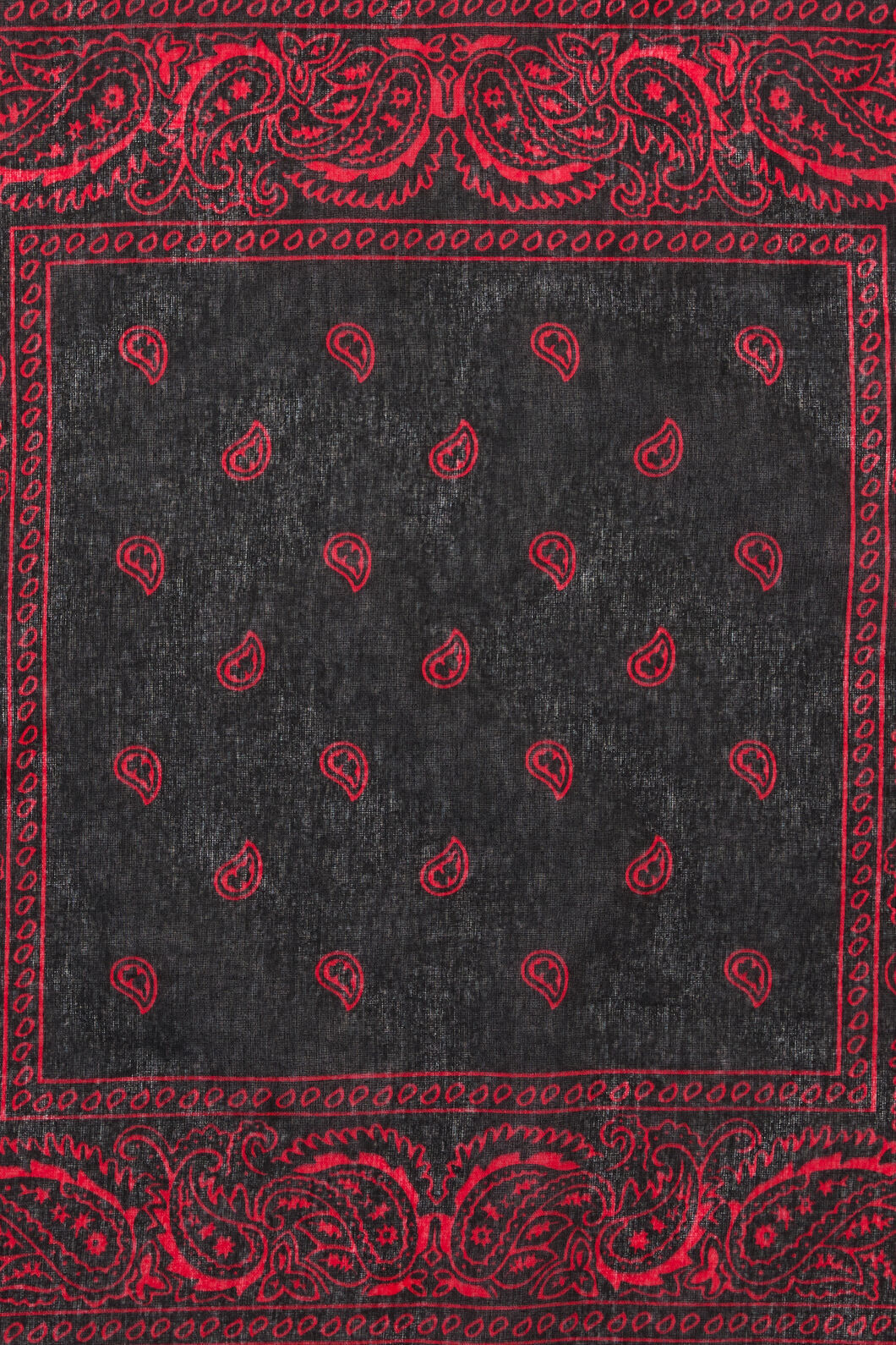 Dangerfield - Border Cotton Bandana - black-red