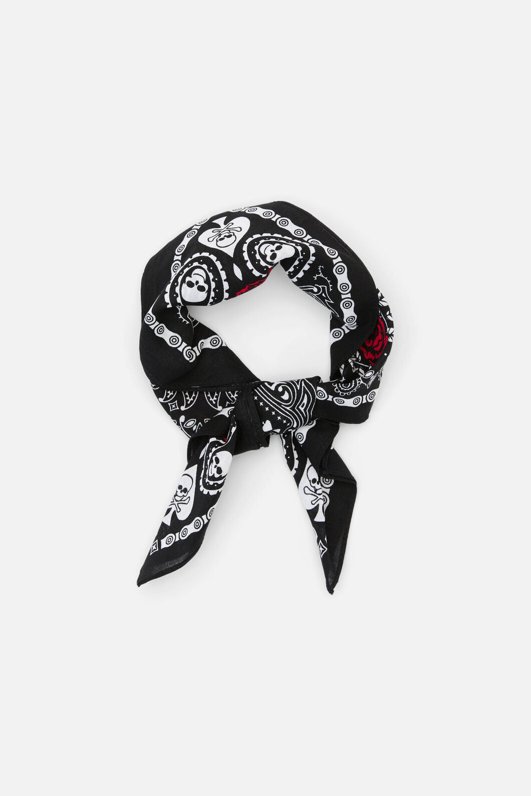 Dangerfield - Skulls & Roses Cotton Bandana - black
