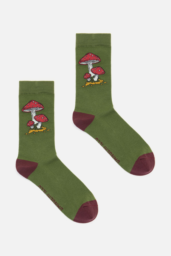 Princess Highway - Toadstool Cottage Sock - olive