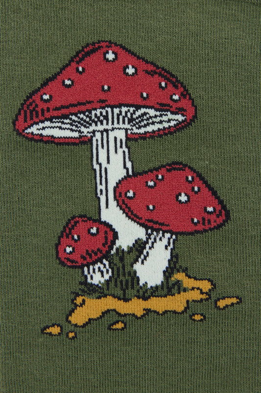 Dangerfield - Toadstool Cottage Sock - olive