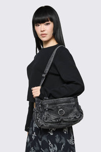 Dangerfield - Washed Grey Denim Bag - grey