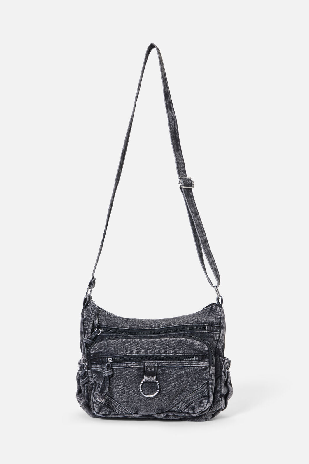 Dangerfield - Washed Grey Denim Bag - grey