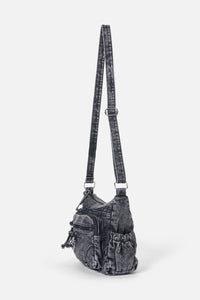 Dangerfield - Washed Grey Denim Bag - grey