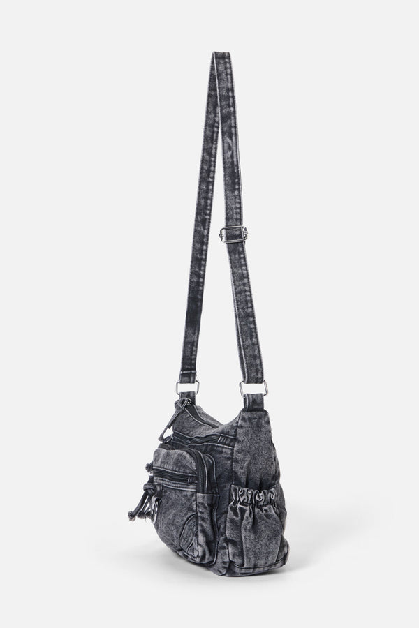 Dangerfield - Washed Grey Denim Bag - grey