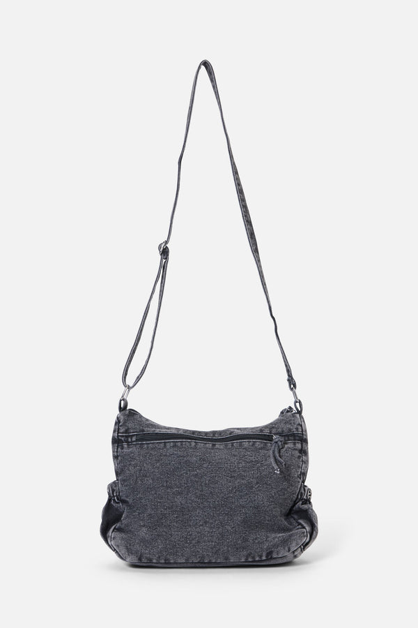 Dangerfield - Washed Grey Denim Bag - grey