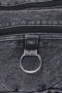 Dangerfield - Washed Grey Denim Bag - grey