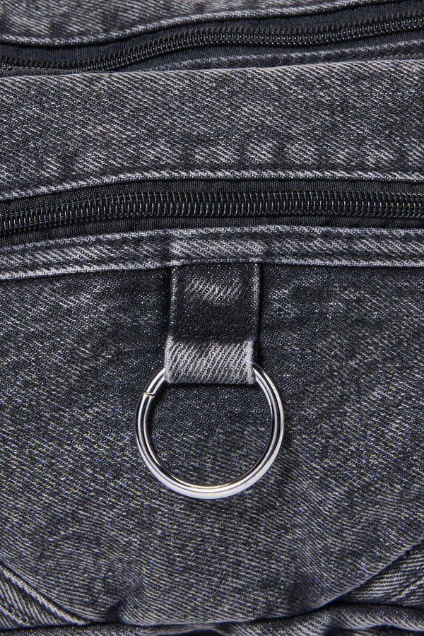 Dangerfield - Washed Grey Denim Bag - grey