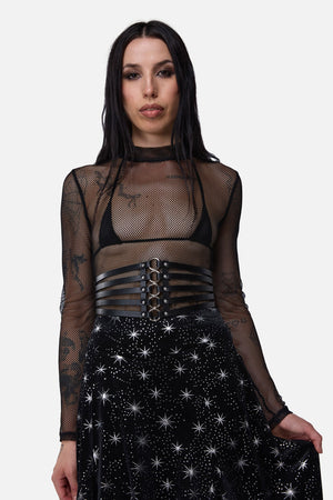 Dangerfield - Cage Ring Waist Belt - black