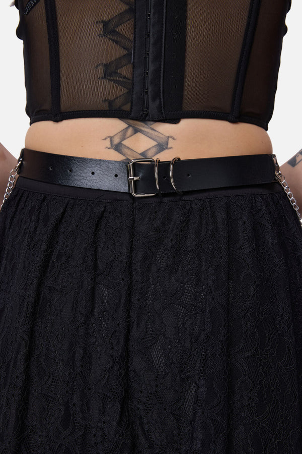 Dangerfield - Chain & Crosses Belt - black