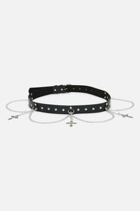 Dangerfield - Chain & Crosses Belt - black