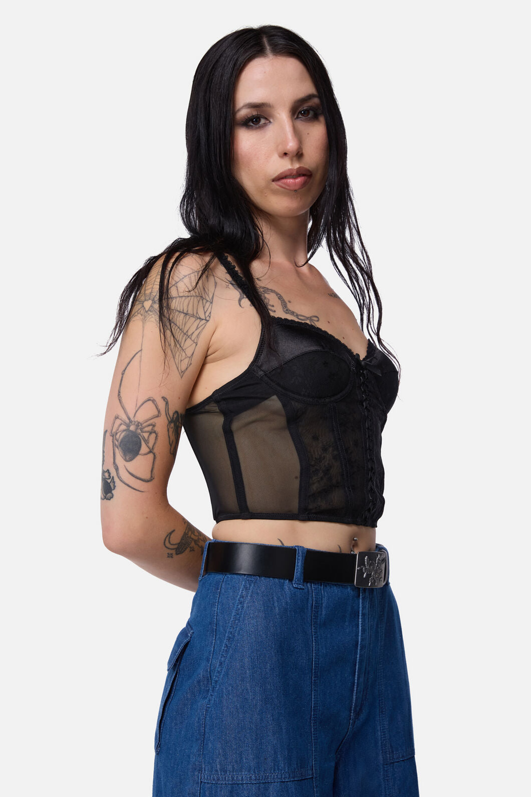 Dangerfield - Jackalope Goth Buckle Belt - black