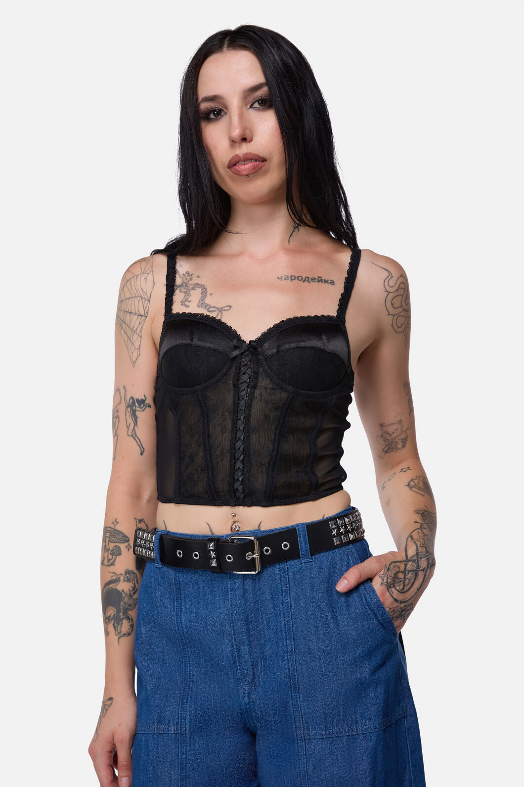Dangerfield - Stars & Studs Belt - black