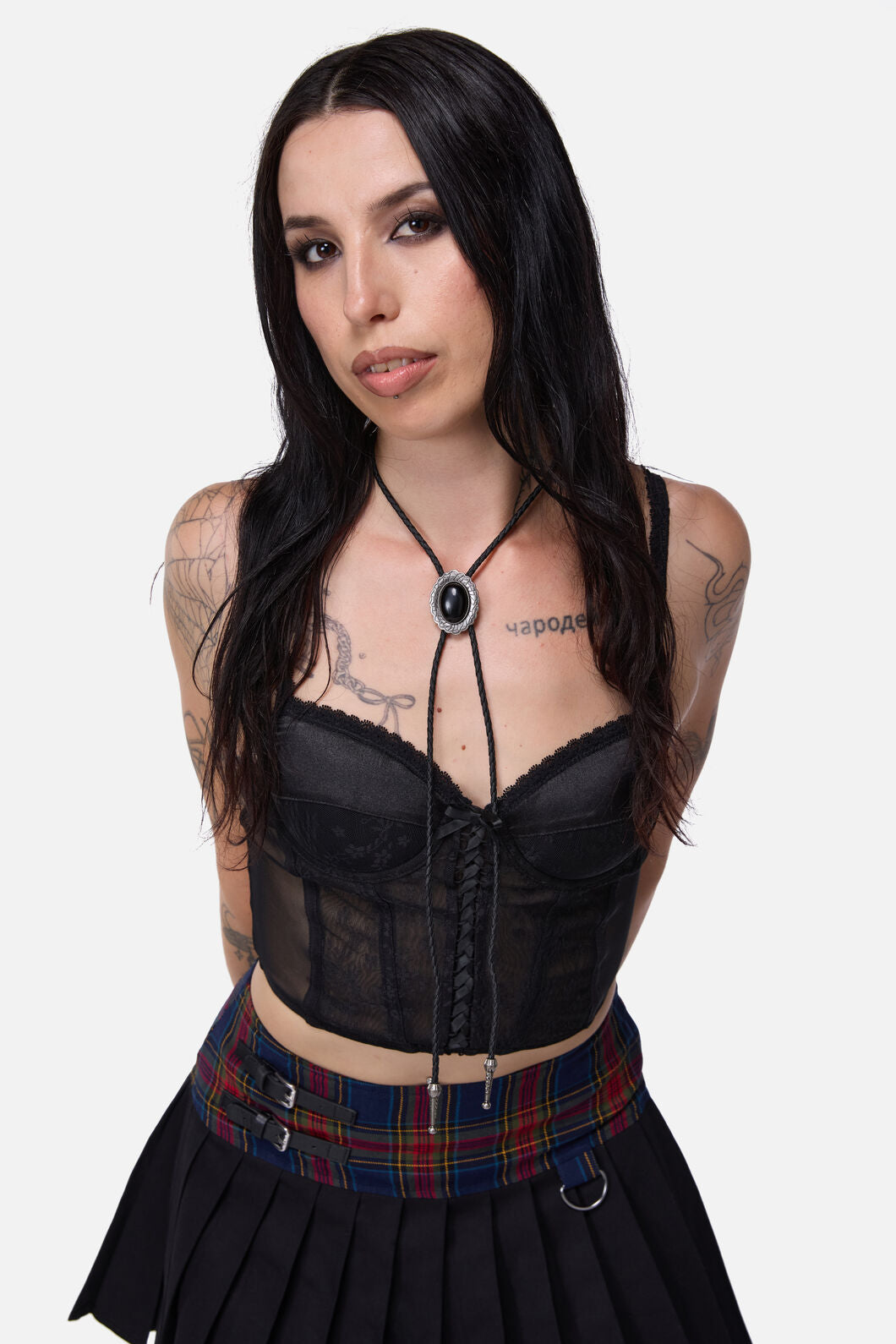 Dangerfield - Bolo Pendant Necktie - black