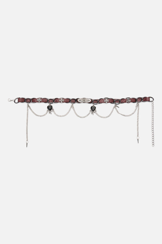 Dangerfield - Charm Choker - dark-red